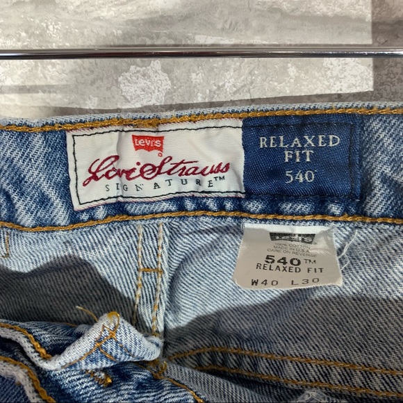 Vintage Levi's 540 Men's 40x30 Brown Tab Relaxed 90's Straight Leg Jean  Cotton - Picture 9 of 11